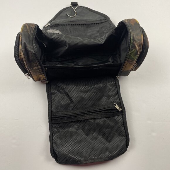 Belle Russo Camo Toiletry Bag Hanging Travel Hunting Canvas - Picture 10 of 15